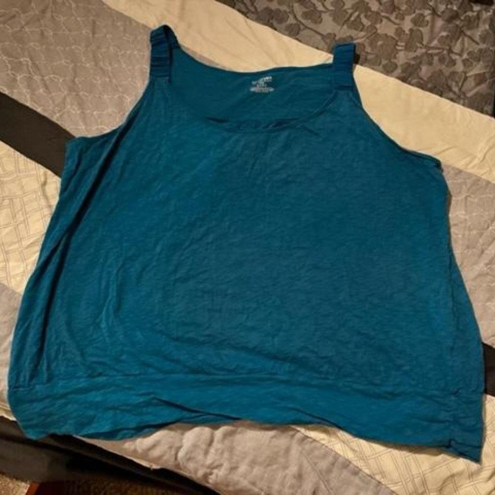 Blue Thick Strap Summer Shirt